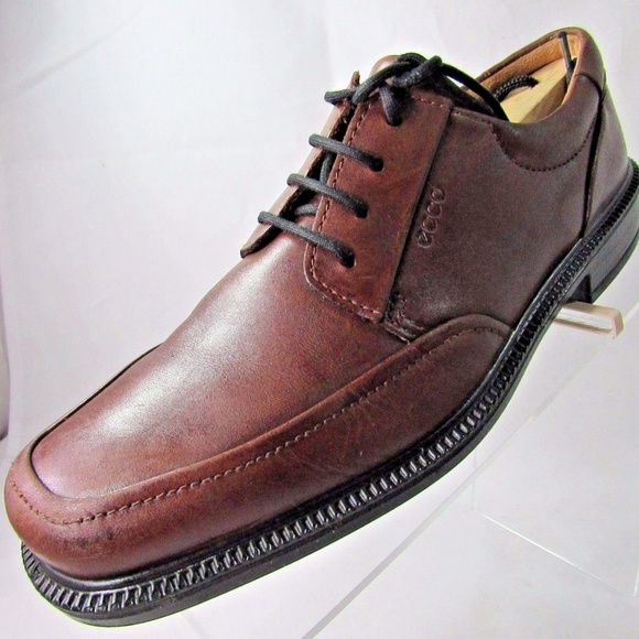 ECCO Size 7.5 Brown Oxfords Dress Mens Shoes